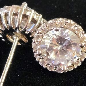 925 Halo earrings